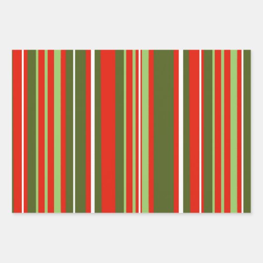 Martinis, Olijven en Stripes Assorted Inpakpapier Vel (Voorkant 2)