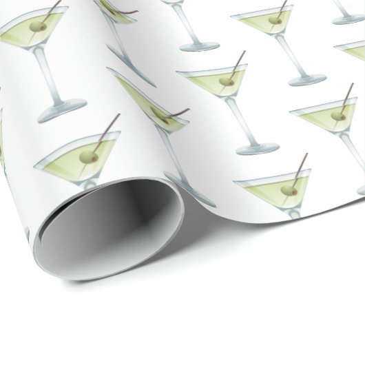 Martinis op wit cadeaupapier (Rol Hoek)