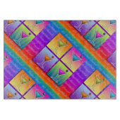 MARTINIS Pop Art GLASS CUTTING BOARDS Snijplank (Voorkant)