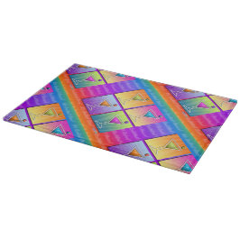 MARTINIS Pop Art GLASS CUTTING BOARDS Snijplank