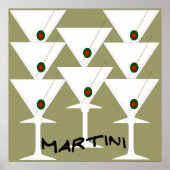 Martinis Poster Print (Voorkant)