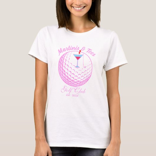 Martinis & T - shirts Golf Shirt - Dames Schattige (Voorkant)