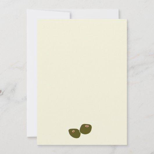 Martinis verjaardagsfeestje kaart (Achterkant)