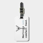 Martini's zijn comfortvoedsel bagagelabel (Voorkant verticaal)