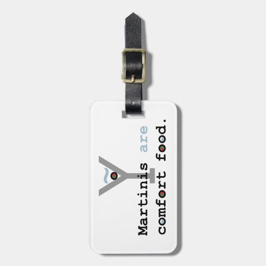 Martini's zijn comfortvoedsel bagagelabel (Voorkant verticaal)