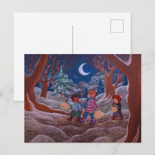 Martinmas - Lantern Walk postcard Feestdagenkaart (Voorkant / Achterkant)