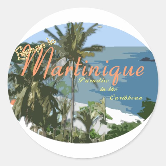 Martinque Ronde Sticker (Voorkant)