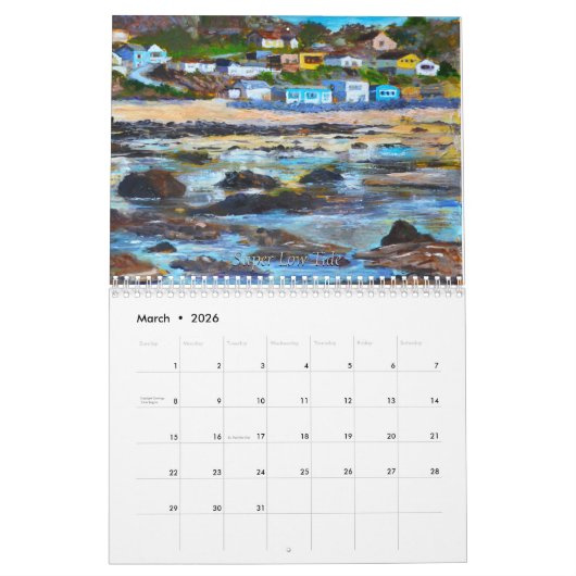 Martin's Beach 2026 CALENDAR Kalender (Mar 2026)