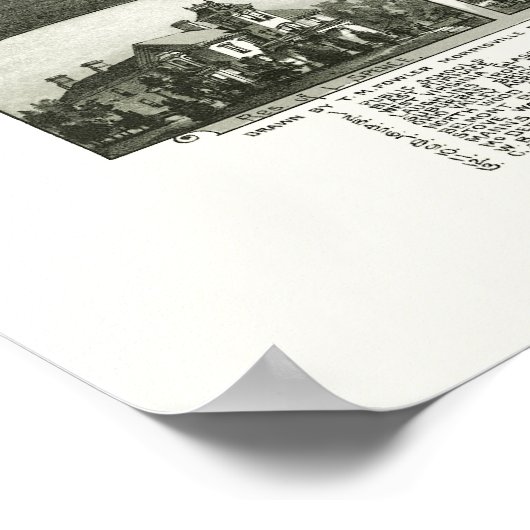 Martin's Ferry, OH Panoramic Map - 1899 Poster (Hoek)