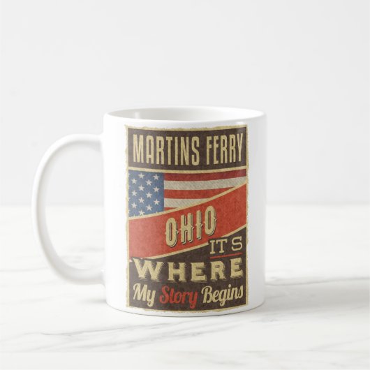Martins Ferry Ohio Koffiemok (Links)