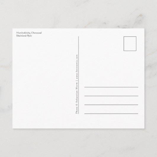 Martinskirche Oberwesel Briefkaart (Achterkant)