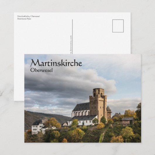 Martinskirche Oberwesel Briefkaart (Voorkant / Achterkant)