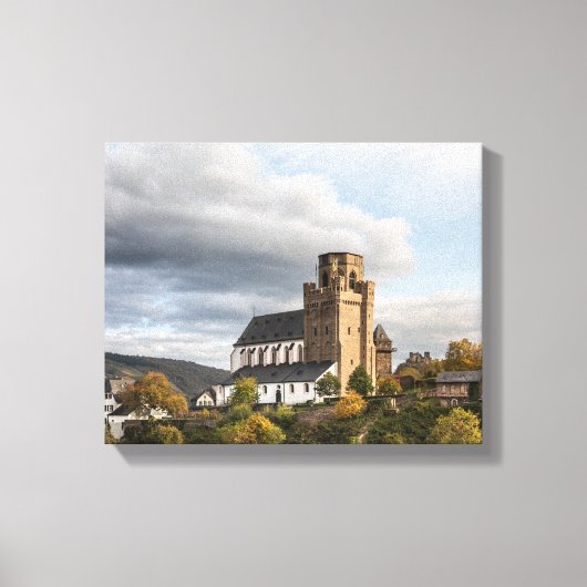 Martinskirche Oberwesel Canvas Afdruk (Voorkant)