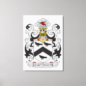 Martinson Family Crest Canvas Afdruk (Voorkant)
