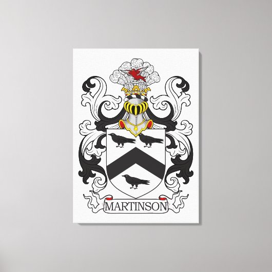 Martinson Family Crest Canvas Afdruk (Voorkant)