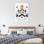 Martinson Family Crest Canvas Afdruk (Insitu (Slaapkamer))