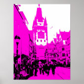 martinstor freiburg pink poster (Voorkant)