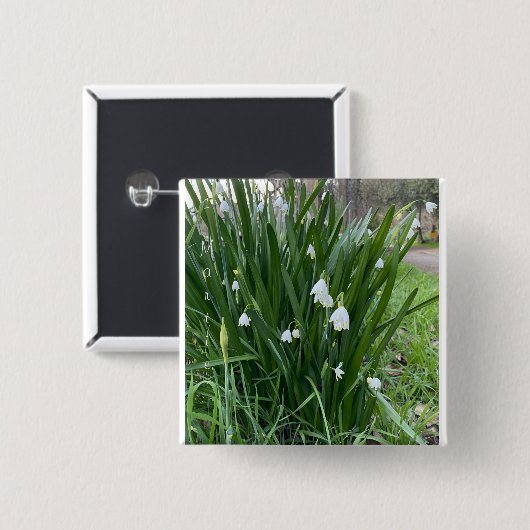 Mărțișor - Ghiocei Button (Voorkant /achterkant)