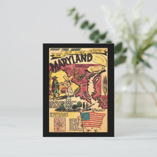 Martland De oude Lijnstaat Briefkaart (Staand voorkant)