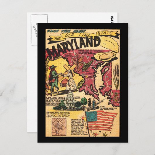 Martland De oude Lijnstaat Briefkaart (Voorkant / Achterkant)