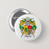 Martos Family Crest Ronde Button 5,7 Cm (Voorkant /achterkant)