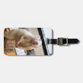 Marty Mouse klaar voor reizen!  (Bagage label) Bagagelabel (Voorkant horizontaal)