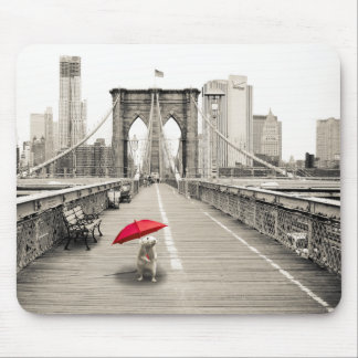 Marty Mouse op de Muismat van de Brooklyn Bridge