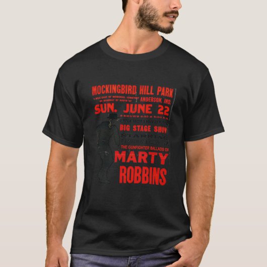 Marty Robbins Concert Poster T-shirt (Voorkant)