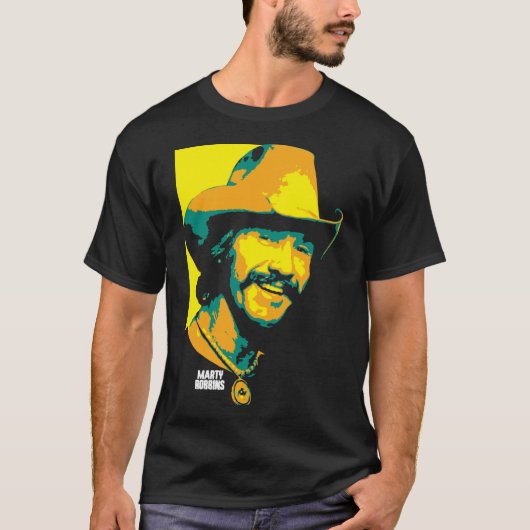 Marty Robbins. Martin David Robinson. Amerikaanse T-shirt (Voorkant)