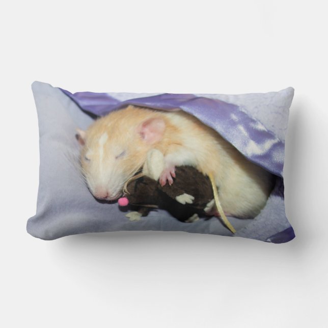 Marty Slaping met RatTeddy 16x16 Pillow Kussen (Voorkant)
