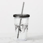 Martynow Borzoi Acryl Tumbler Drinkbeker (Achterkant)
