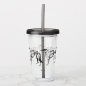 Martynow Borzoi Acryl Tumbler Drinkbeker (Voorkant)
