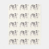 Martynow Borzoi Fleece Throw Deken (Voorkant)