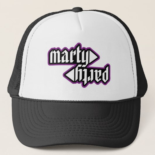 MartyParty 2012 Logo Trucker Pet (Voorkant)