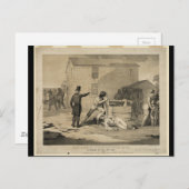 Martyrdom Joseph & Hiram Smith in Carthage Jail Briefkaart (Voorkant / Achterkant)