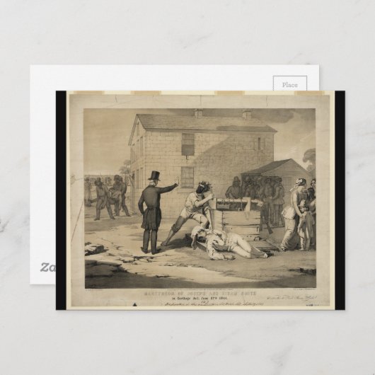 Martyrdom Joseph & Hiram Smith in Carthage Jail Briefkaart (Voorkant / Achterkant)