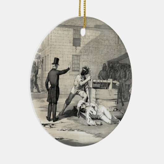 Martyrdom Joseph & Hiram Smith in Carthage Jail Keramisch Ornament (Rechts)