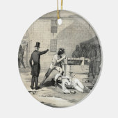 Martyrdom Joseph & Hiram Smith in Carthage Jail Keramisch Ornament (Links)
