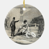 Martyrdom Joseph & Hiram Smith in Carthage Jail Keramisch Ornament (Achterkant)