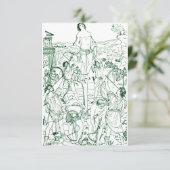 Martyrdom Saint Sebastian Bedankkaart (Staand voorkant)