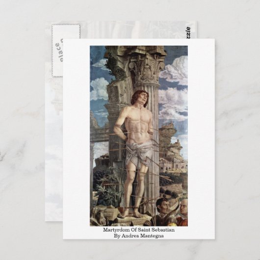 Martyrdom Saint Sebastian door Andrea Mantegna Briefkaart (Voorkant / Achterkant)