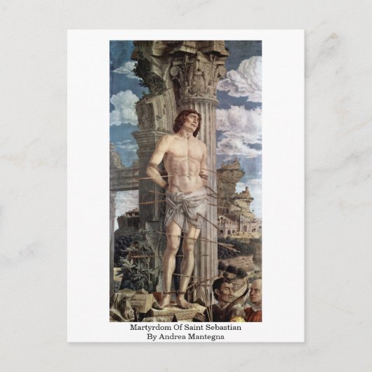 Martyrdom Saint Sebastian door Andrea Mantegna Briefkaart (Voorkant)