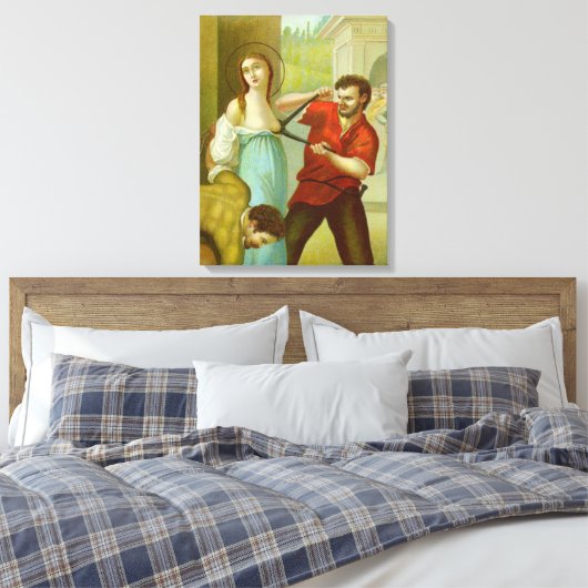 Martyrdom St. Agatha (M 003) Canvas Afdruk (Insitu (Slaapkamer))