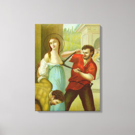 Martyrdom St. Agatha (M 003) Canvas Afdruk