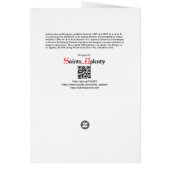 Martyrdom St. Agatha (M 03) Blank Wenskaart (Achterkant)