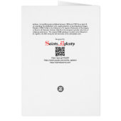 Martyrdom St. Agatha (M 03) Blank Wenskaart (Achterkant)