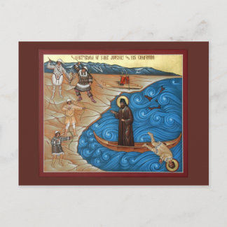 Martyrdom St. Juvenaly Prayer Card Briefkaart