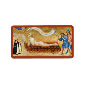 Martyrdom St. Lawrence, met twee nonnen (M 022) Etiket (Voorkant)