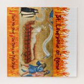 Martyrdom St. Lawrence, met twee nonnen (M 022) Legpuzzel (Horizontaal)