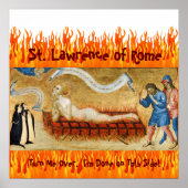 Martyrdom St. Lawrence, met twee nonnen (M 022) Poster (Voorkant)